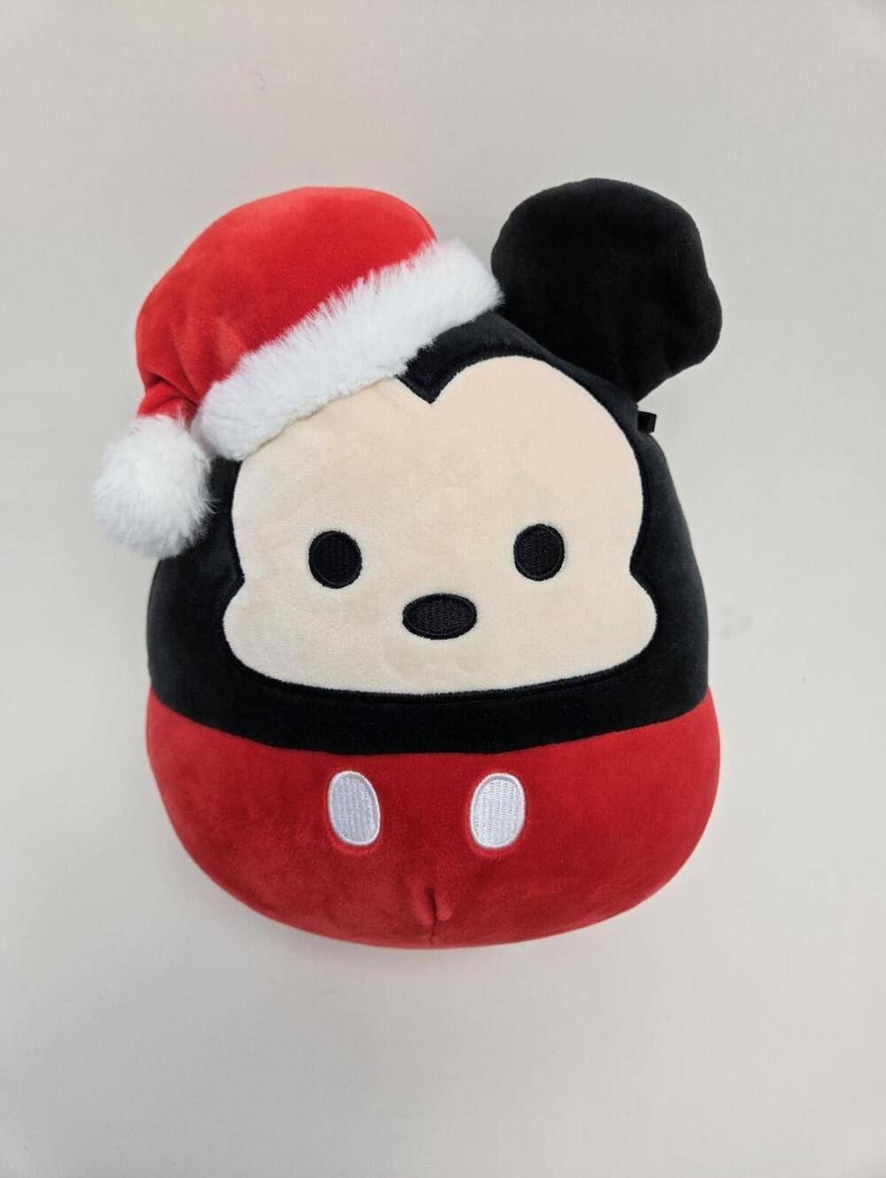 Disney Store Mickey Mouse Wearing Holiday Hat, Keel Toys Squishmallows! (8 inch)
